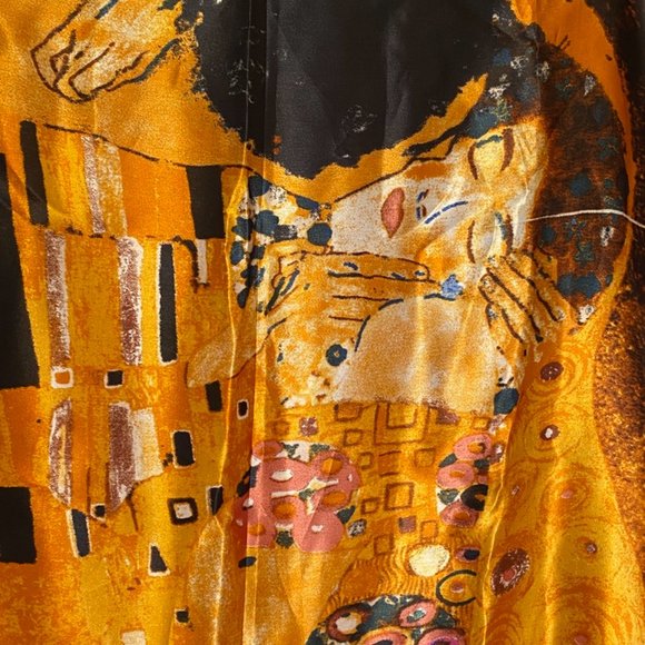 NWOT! Silk like Gustav Klimt Art Series Scarves and Shawls~Large Size: 71" x 21" - Picture 5 of 5